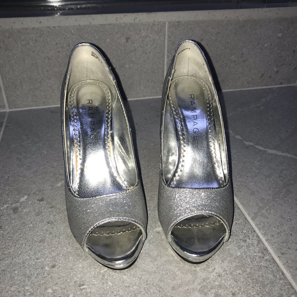 Silver Sparkly Heels